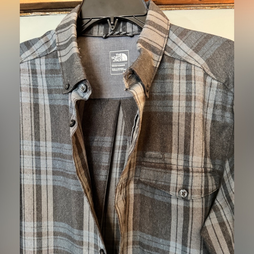 The North Face Long-Sleeve Shirt Brown Large
